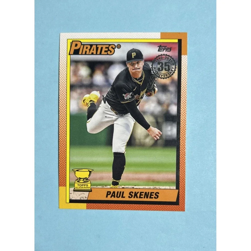 Paul Skenes ,Pirates 2025 Topps Series 1 #T90-63 35th Anniversary 1990 Topps